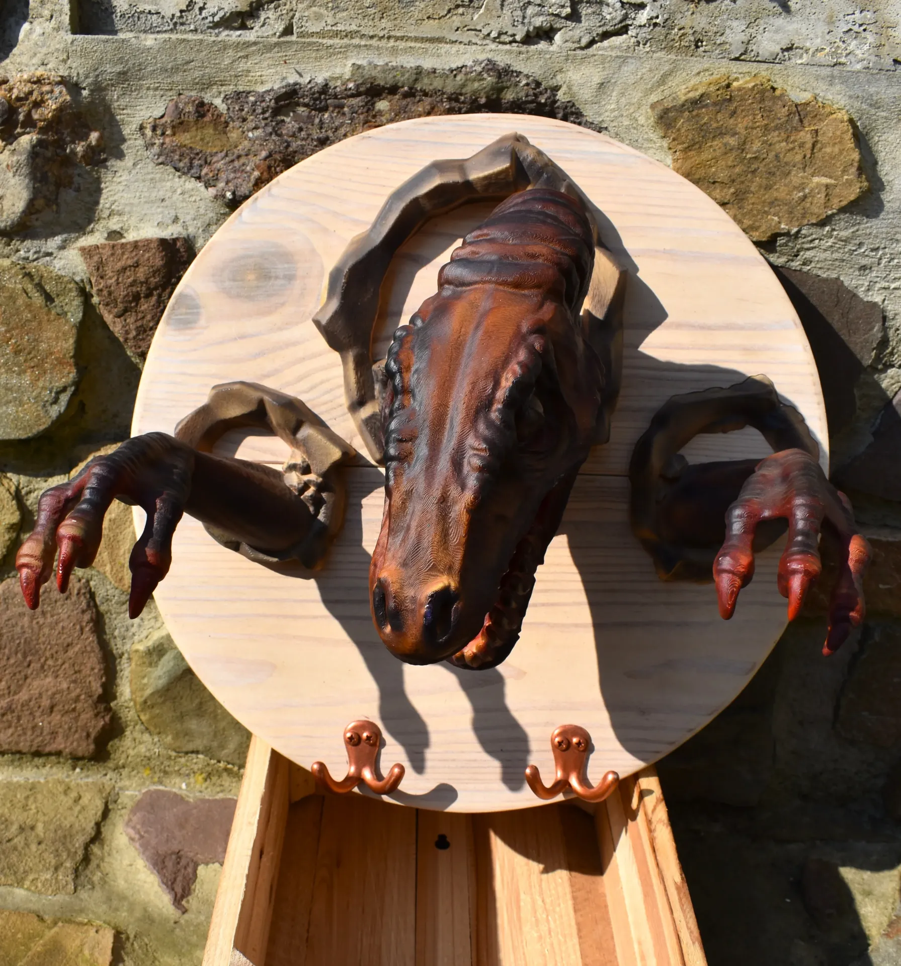 Porte manteaux raptor zombie