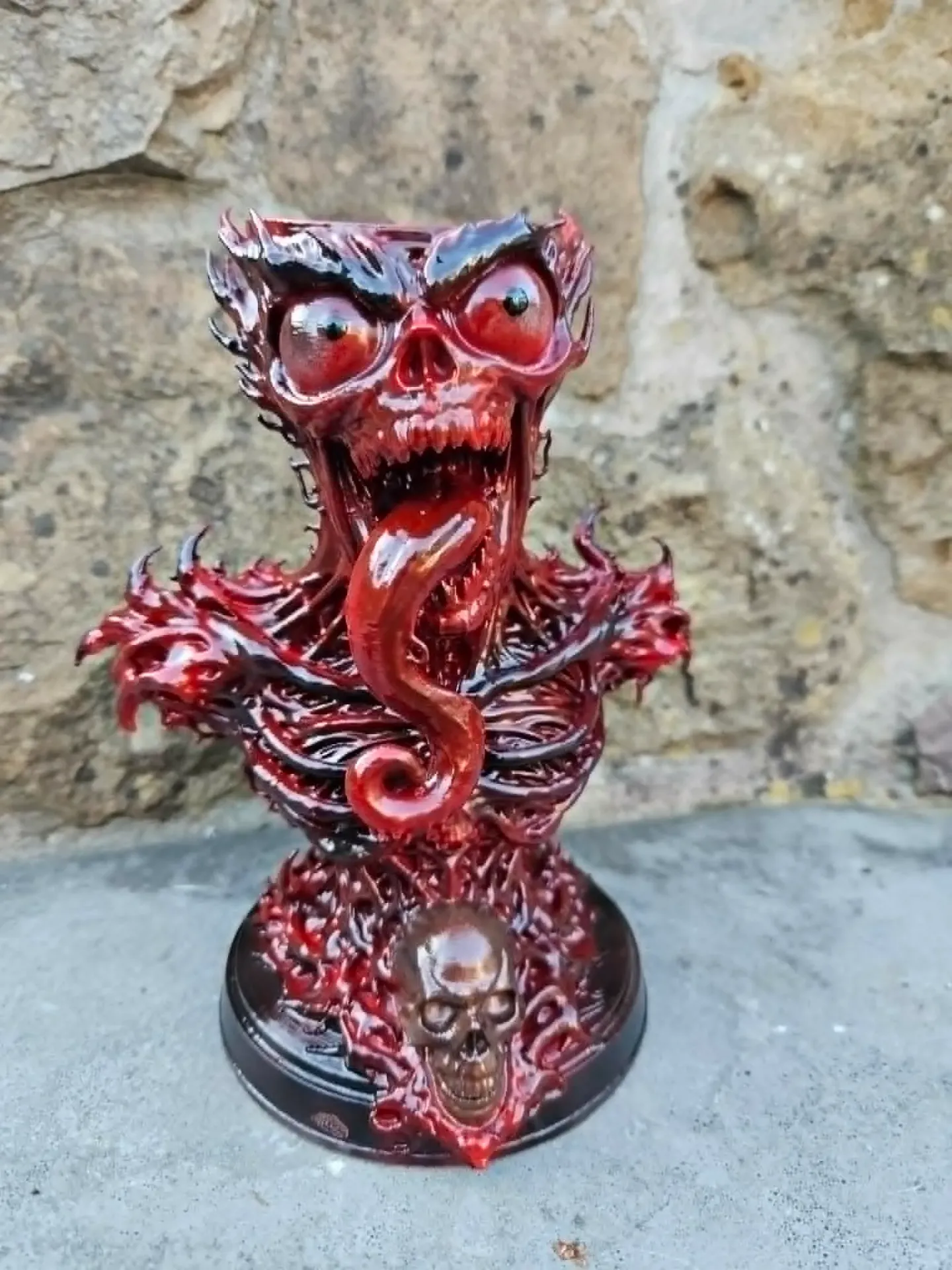 Vecna cartoon Tête creuse