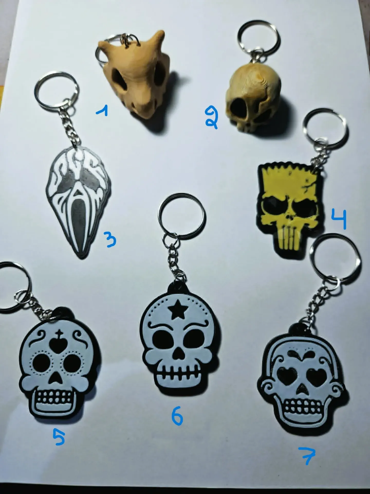 Porte-clés Entre deux mondes (3-Ghost face)